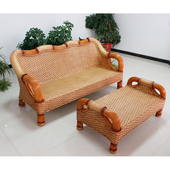 阳台藤椅藤编沙h发组合腾椅茶几客厅酒店藤沙发编织户外沙发休闲