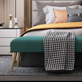 店布 沙发脚踏酒店公寓.服装 轻奢床尾凳时尚 现代卧室客厅长条换鞋