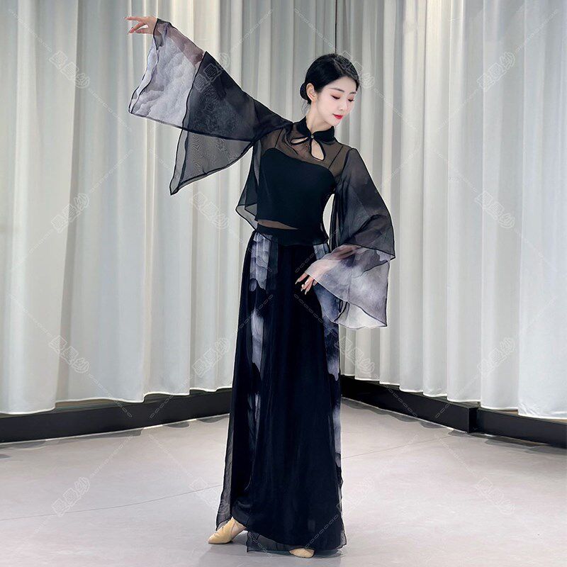 古典舞服a装女水袖纱衣舞蹈服身古典舞服