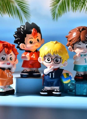 创意盲盒拍球少年树脂人偶公仔家居装饰摆件男友生日礼物