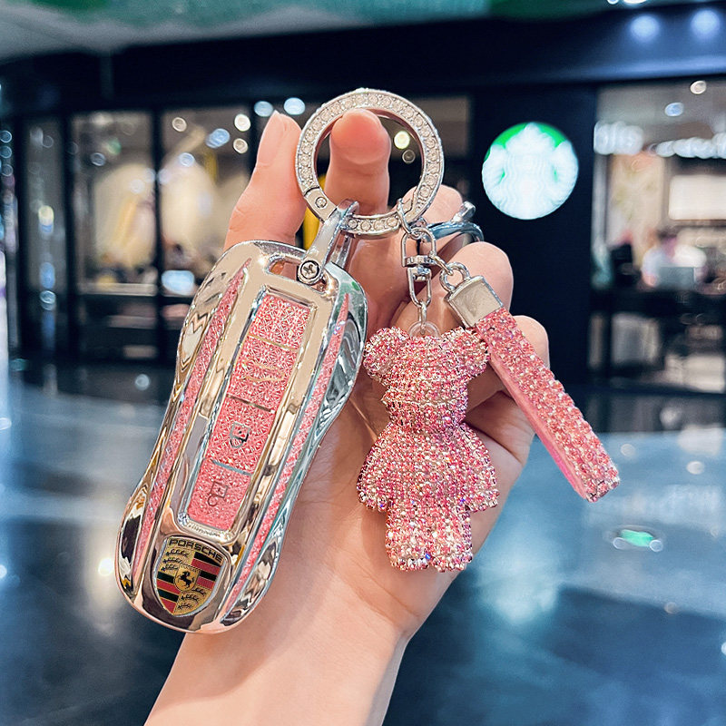 适用于保时捷钥匙套帕拉梅拉Panamera卡宴Cayenne扣Macan911车女