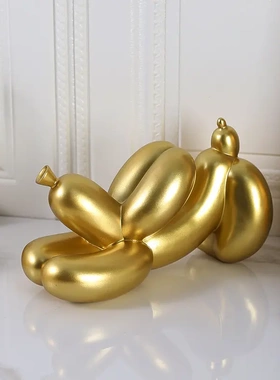 简约创意趣味香蕉狗摆件客厅玄关电视柜酒柜办公室桌面装饰品