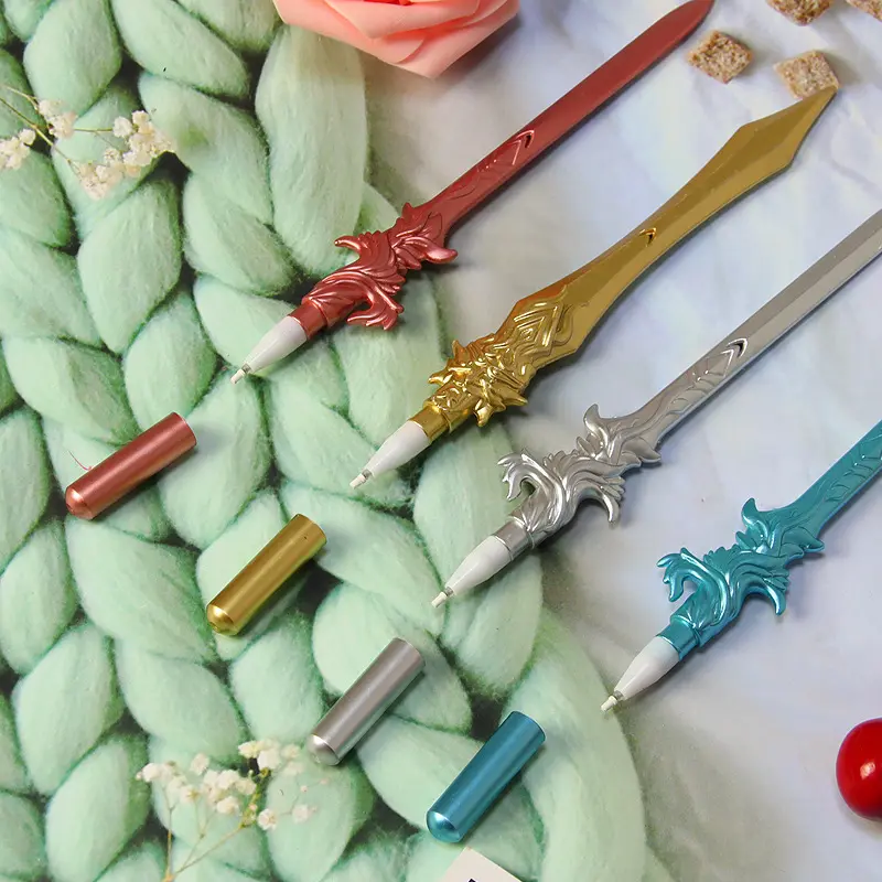 创意凤求凰宝笔复古兵器笔学生奖品礼物书写工具水性笔 - 田竺忍生活用品馆2出品
