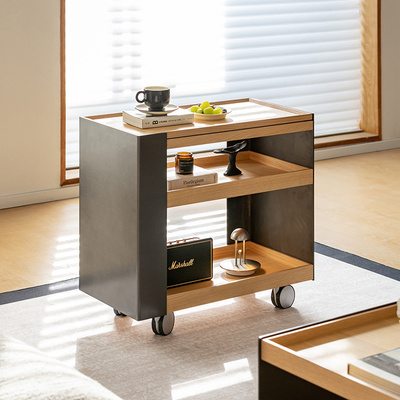 出乎生活艾里小推车北欧沙发边柜可移动边几设计师款撞色收纳柜