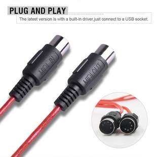 USB usb cable 電鋼琴鼓音樂編輯線 Cable midi MIDI OUT