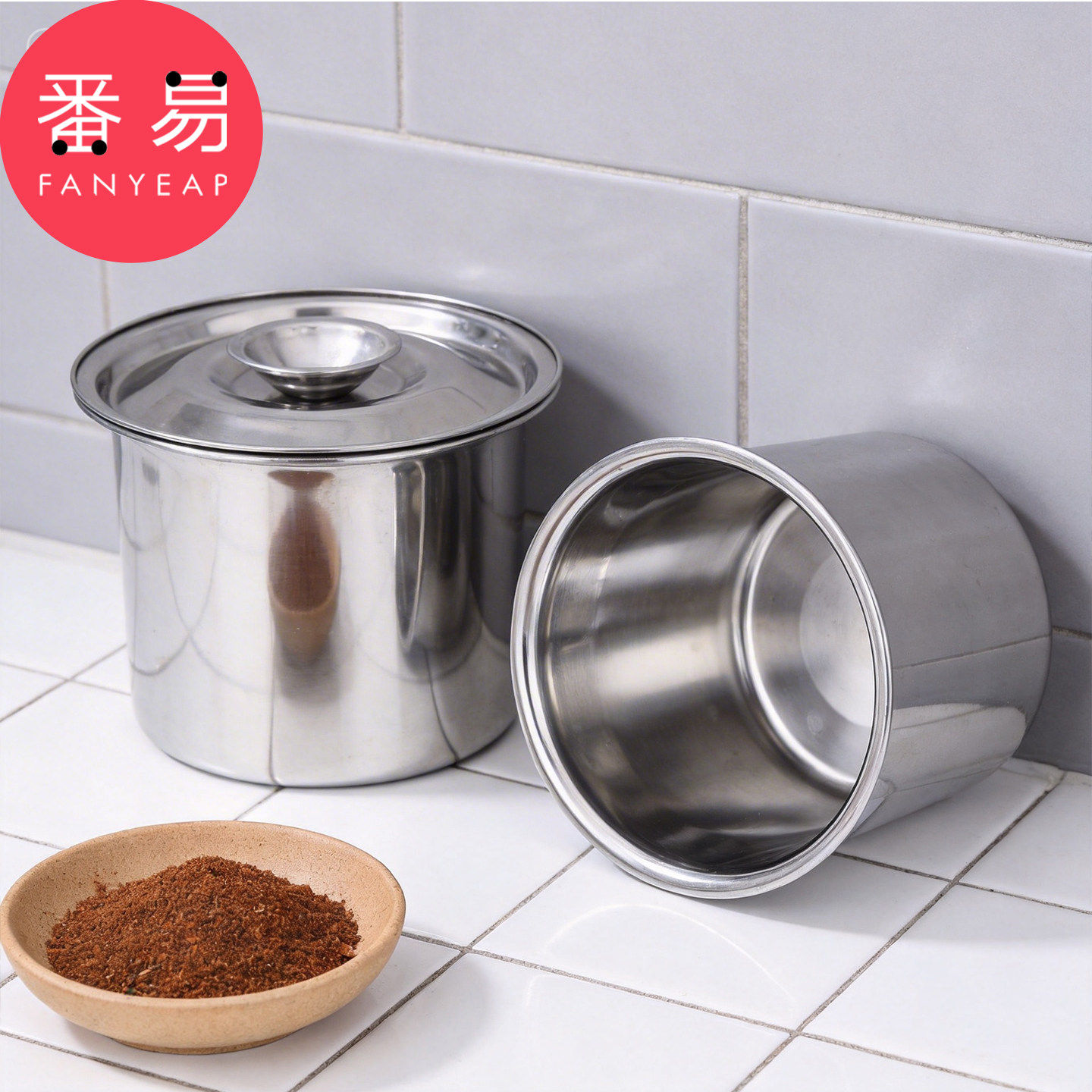 调料罐B1pn008-厨房带盖调料罐调味料收纳罐家用装佐料罐调味盅
