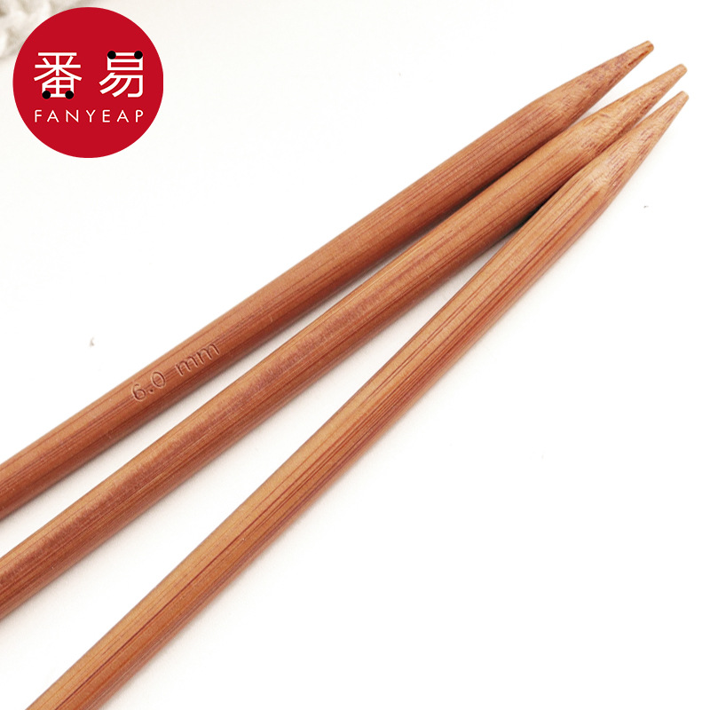 毛衣针/竹AE1S244-竹制棒针织围巾编织工具直针粗针帽子打毛线竹