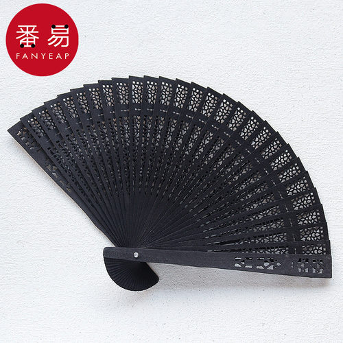 折扇AA1sq801-扇子中国古风汉服拍照旗袍夏天蕾丝随身广场舞