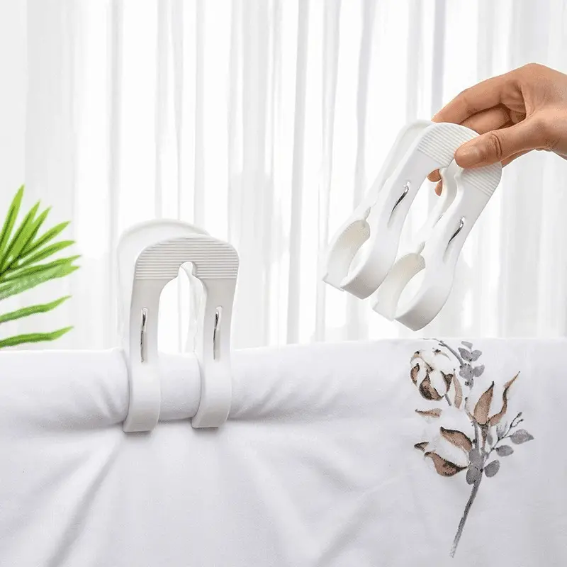 晒被单晾夹家用棉被晾晒夹塑料夹固定大号防风被单夹子宿舍