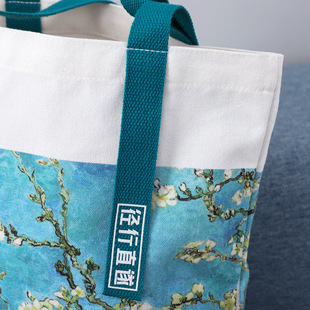 帆布袋定制广告飘带拉链环保棉布袋定做手提单肩包企业logo