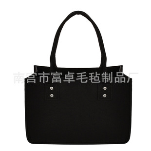 毛毡手提袋大容量联系客服 毛毡礼品收纳购物袋可加LOGO