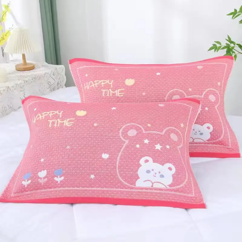 棉枕巾高阳洗脸三层柔软布艺枕巾柔软透气新款家用装