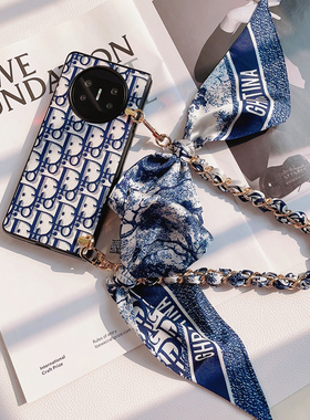 适用荣耀magicv3手机壳丝巾手提华为荣耀Magic Vs3折叠屏保护套mgv3素皮honorv超薄防摔高档小众定制情侣款潮