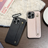 适用iQOO5Pro手机壳U3X折叠腕带U5支架Z1x商务Neo855秋冬款 Neo便携U5S小众5se布艺neo3高级感U5e新年情侣款 潮