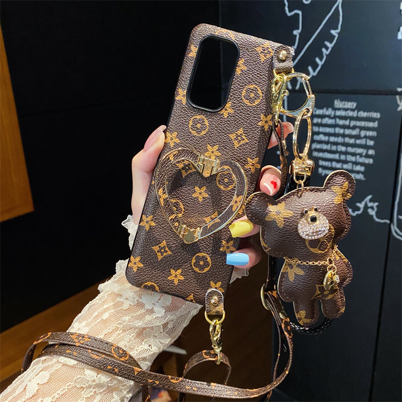 适用三星Galaxyzfold6手机壳zfold5折叠屏zfold4爱心折叠支架zfold3斜跨绳zfold2轻奢zfold时尚小众防摔定制