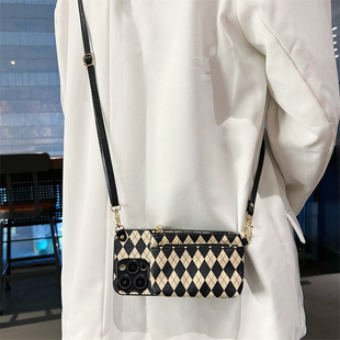 适用OPPO Reno14Pro手机壳Reno12零钱包13se背带包9/8插卡套reno14可装卡13pro精孔斜挎10pro卡夹11F保护套