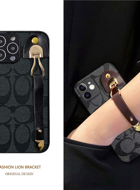 适用OPPO Reno14Pro手机壳13se腕带11F复古reno14三角格Reno12皮质10pro高级感9/8创意10倍防摔7/6se精孔防摔