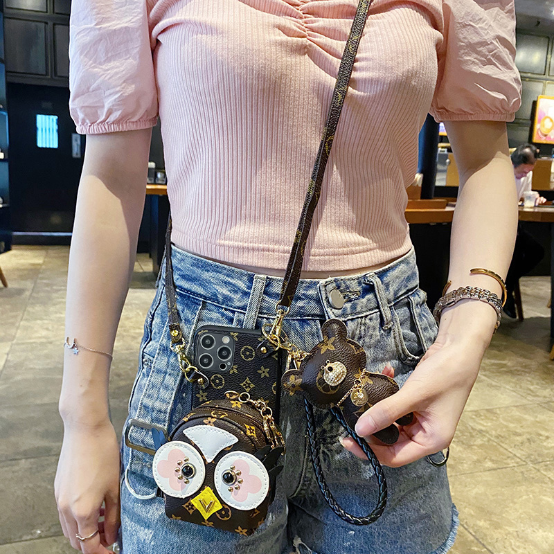 坎宁安适用荣耀X70手机壳畅玩60plus零钱包x60i斜跨绳30s装卡套V40插卡X7A复古8a背带包20lite全包畅享30潮流