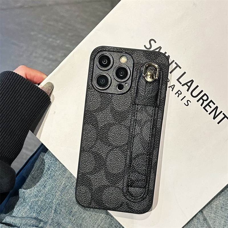 适用苹果16promax手机壳iphone15腕带14plus支架13商务12折叠式11男女xs指环扣XR多功能7保护套8P防摔