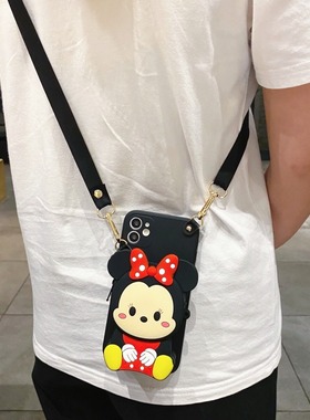 适用vivoS30Pro手机壳S30硅胶S18零钱包S19pro米老鼠S17e迪士尼S20斜跨绳S16背包S8防摔S7简约S6新款潮流防摔