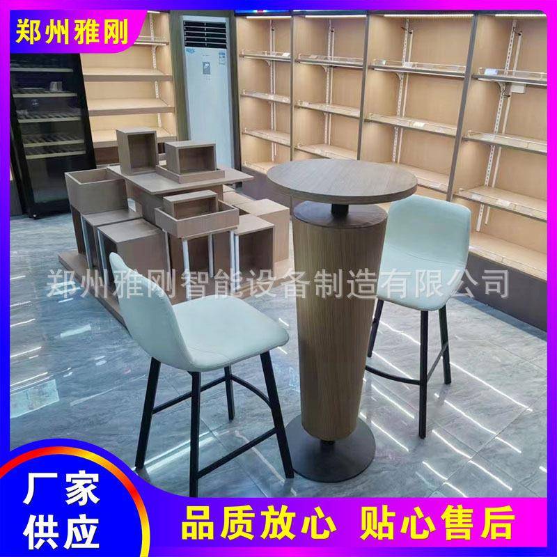 加油站收银台烟酒柜 靠墙陈列货架 中岛端架 促销堆头 吧吊楣灯箱