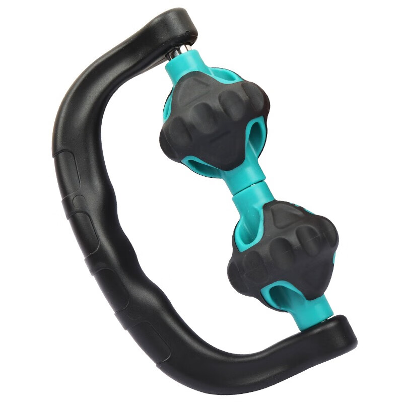 手持按摩滚轮运动放松筋膜棒背按摩勾滚轮拉背健身肌肉瑜伽按摩棒