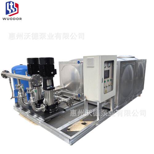 供应变频多级泵成套二次供水设备户外水箱压力传感器控制柜PLC