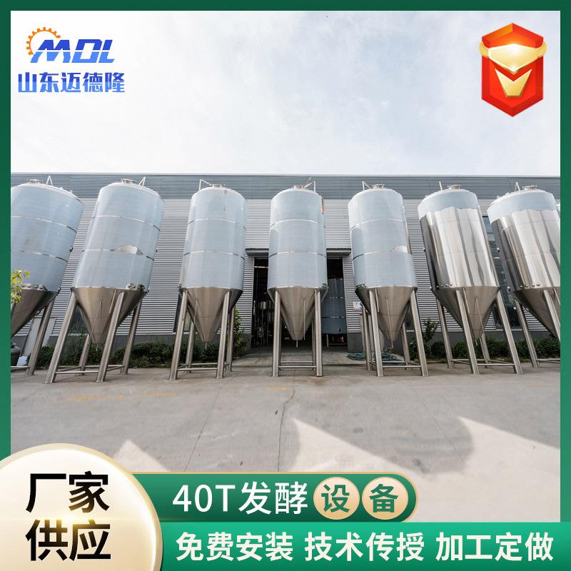 40T发酵罐啤酒酿酒全套设备啤酒糖化酿酒设备厂家供应酿酒设备