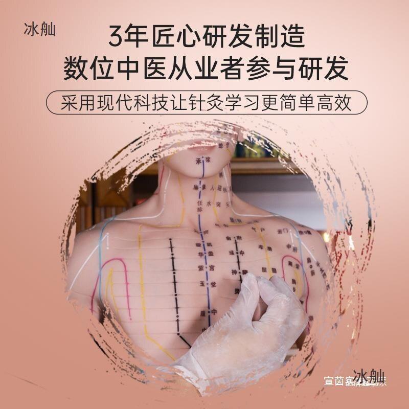 宋天圣81cm针灸穴位人体模型针灸铜人模特大尺寸硅胶小皮人可扎针