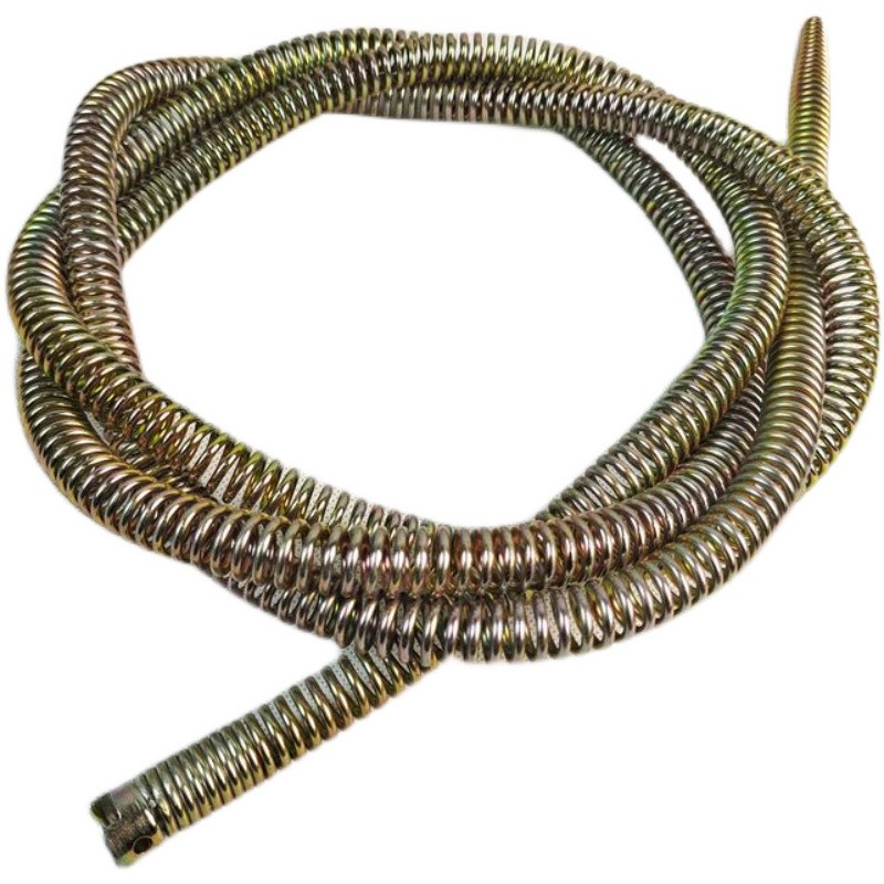 过弯弹簧软簧16mm2.5米5米疏通机管道堵塞配件马桶地漏镀锌簧