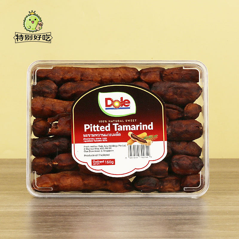 都乐泰国无籽酸角Tamarind无籽罗望子无核原味盒装去核甜角150g
