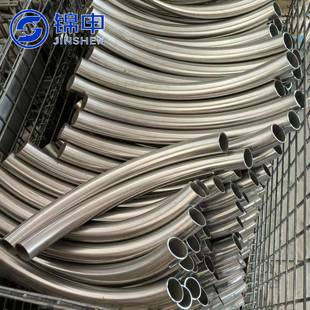 现货304不锈钢90度不加直边内外抛光卫生级大倍径弯管弯头可定制