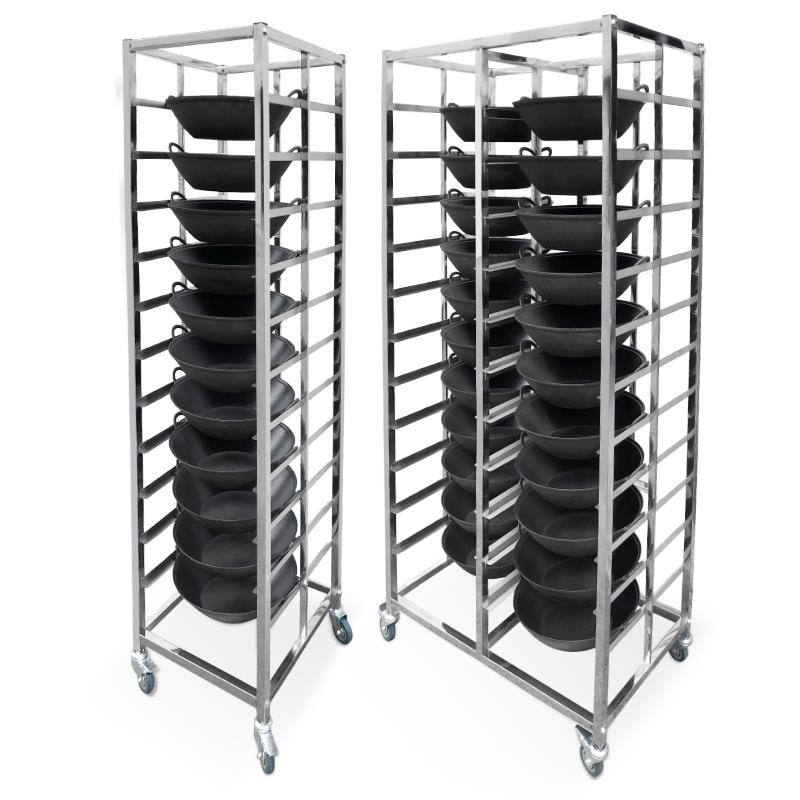 定制不锈钢火锅锅架子商用多规格锅具多层置物架鸳鸯锅可移动架子