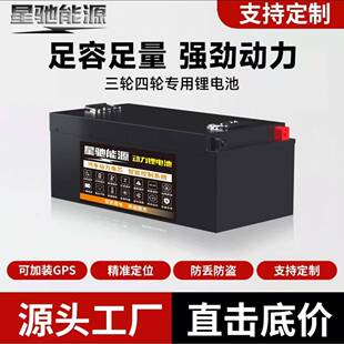 星驰全新正品48V60v72v三四轮车磷酸铁锂三元锂大容量锂电池电瓶