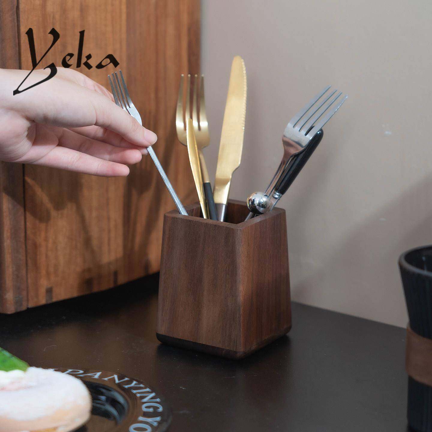 筷子筒商用餐饮创意风餐厅咖啡店2025新款刀叉餐具收纳盒定制实木,餐饮具,筷子盒,淘宝优惠券,粉丝福利购,淘宝优惠卷
