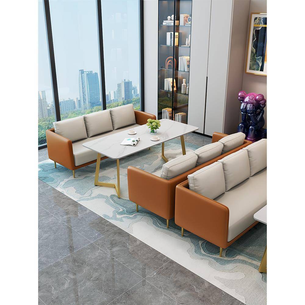 斯堪的纳维亚美容沙龙咖啡厅休息区商务酒店售楼处接待亭沙发桌椅