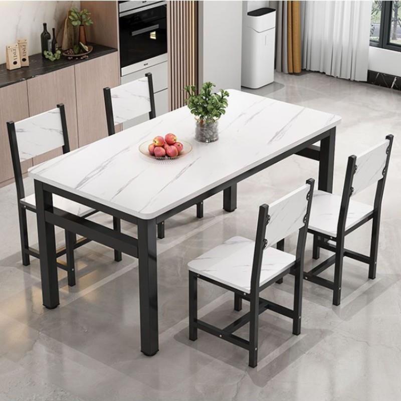 桌子餐饮商用早餐小吃饭店桌椅组合家用快餐厅长方形员工食堂餐桌