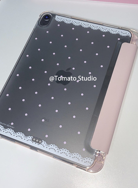 韩国ins少女心蕾丝高级感气质iPad苹果10代M310.9寸保护套A16平板pro11寸2025全包边air7/6/5带笔槽软壳防摔