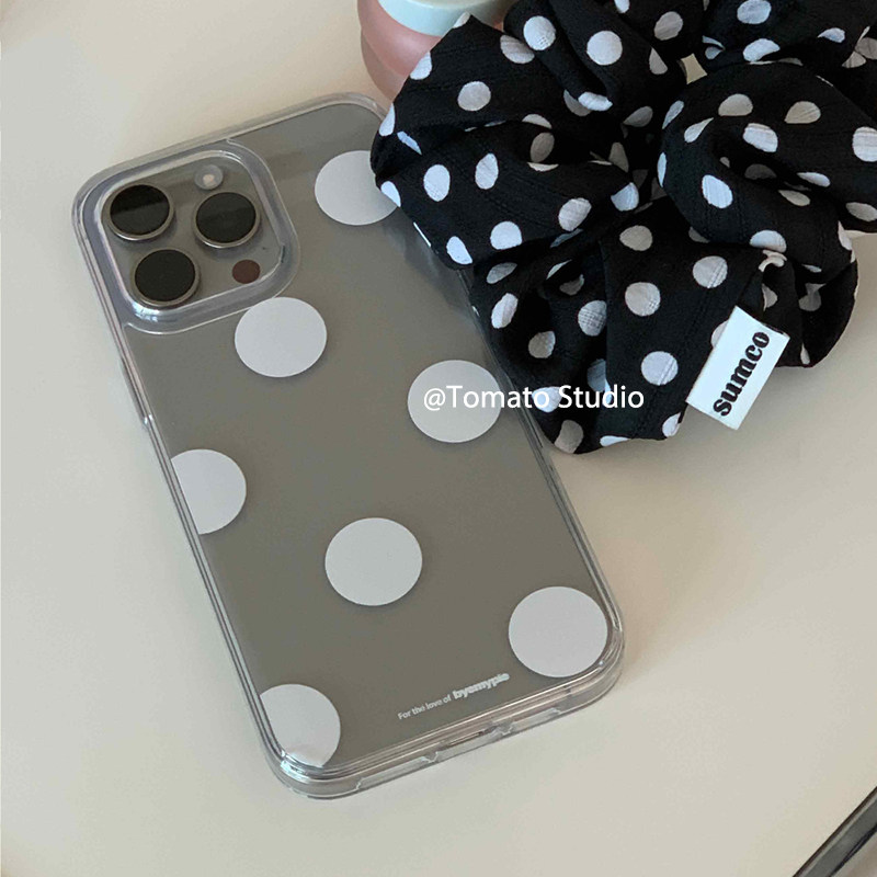 iphone16pro奶油波点手机壳