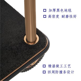 南方大堂行李车不锈钢手推车宾馆酒店门童礼宾车静音Y大轮箱包拖