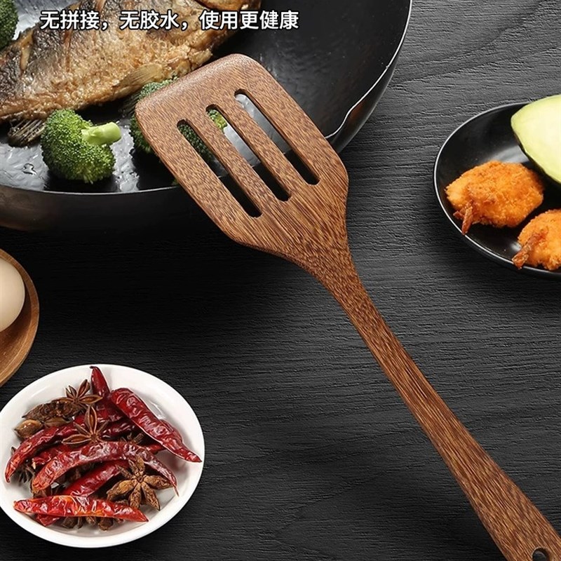 日欧出口无漆无蜡鸡翅木汤勺子锅铲耐高温K不伤锅健康厨房餐具推