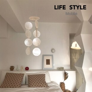 life style实验室\咖啡厅A名宿家居装饰 丹麦吊饰 有声贝壳风铃