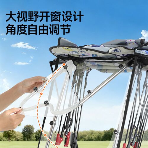 电动车遮雨棚新款可折叠收缩电动车雨棚可拆卸挡风遮Y雨遮阳伞快