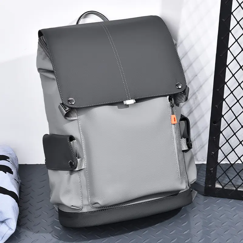 2025新款撞色男大容量电脑旅行背包男士初中生大学生书包