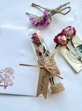 干花真花玻璃玫瑰惊艳泡泡｜生日礼物｜情人节礼物|手工成品