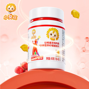 【正品】小葵花山楂麦芽鸡内金多种营养柠檬酸锌片