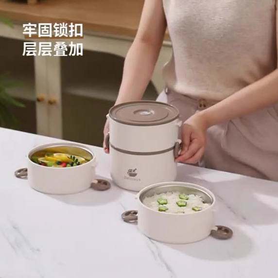 多层保温饭盒碗可微波炉加热便携带饭桶上班族304不锈钢便当餐盒