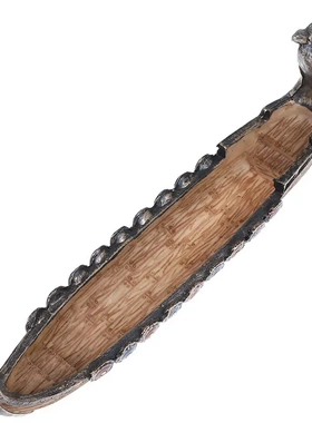 复古龙舟香插香炉新中式摆件室内家居一帆风顺帆船装饰工艺品