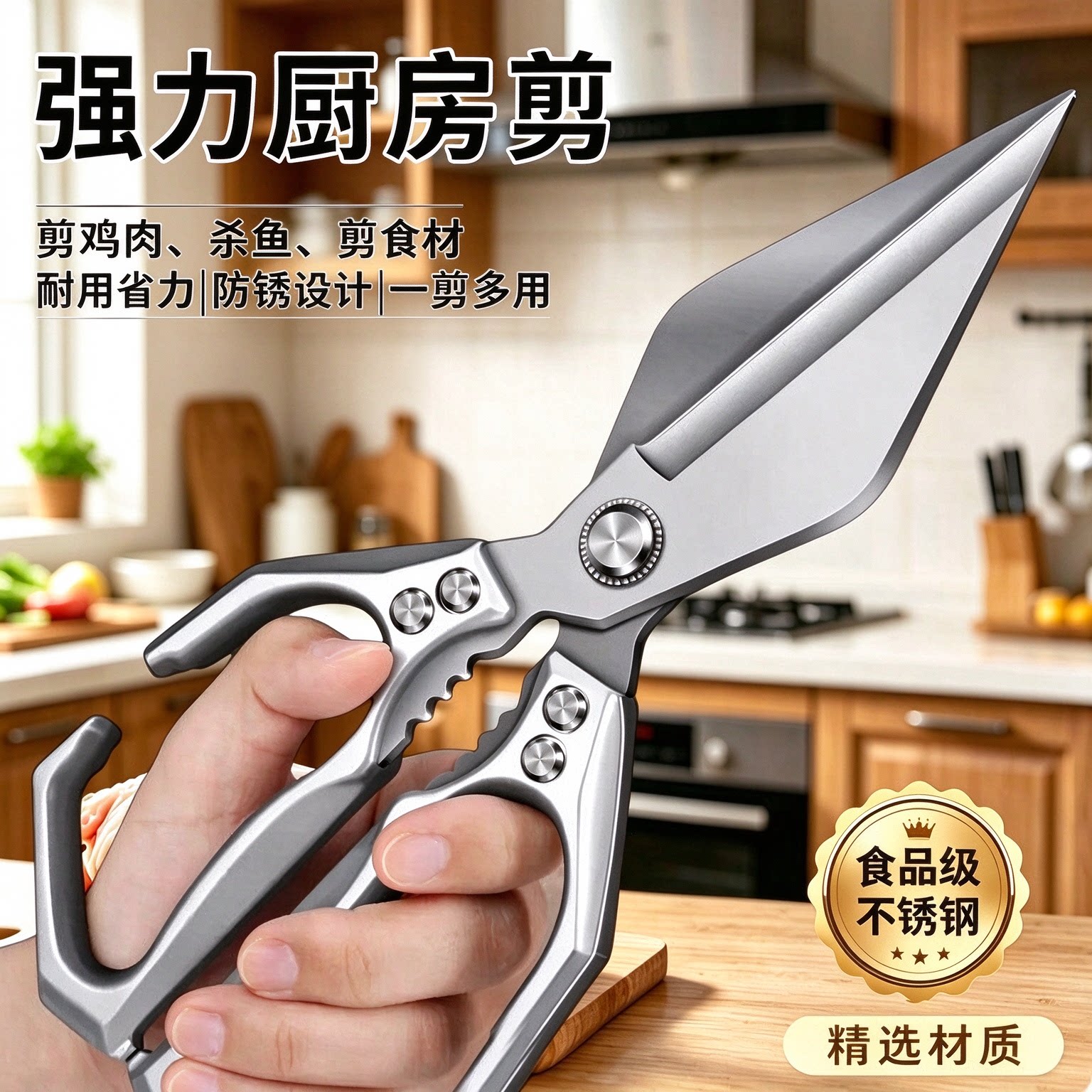 德国厨房专用大头剪鸡骨剪刀家用