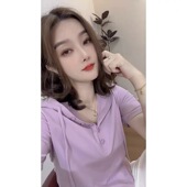 长袖 T恤女新款 宽松休闲帽衫 2025新款 卫衣显瘦时尚 带帽上衣纯色